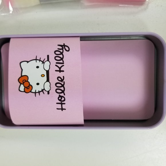 Hello Kitty Girls Brush make up set with purple tin - Picture 4 of 10